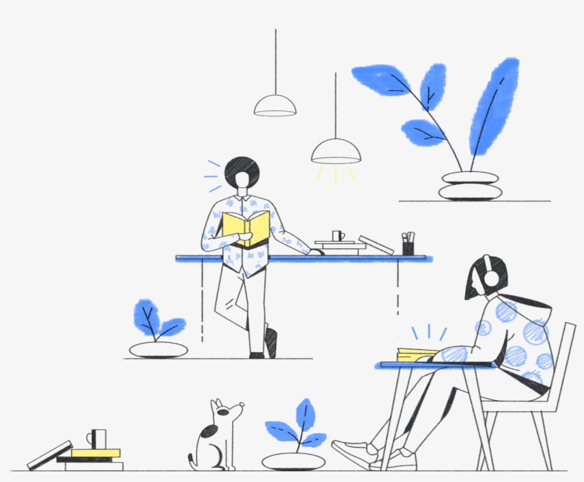 Illustration Of People Reading - Diagram, transparent png #8061835