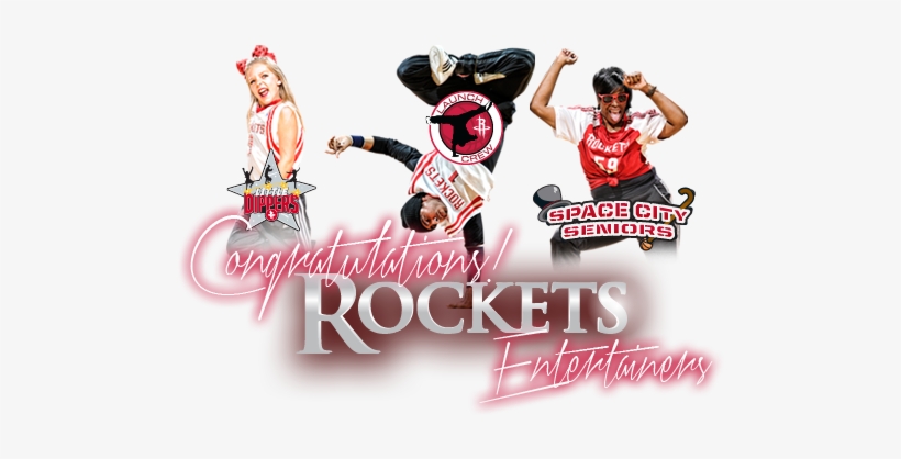 Congratulations Rockets Entertainers - Little Dippers Houston Rockets, transparent png #8062227