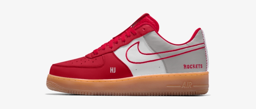 Nike Air Force 1 Low Premium Id Men's Shoe - Air Force 1 Houston Rockets, transparent png #8062371