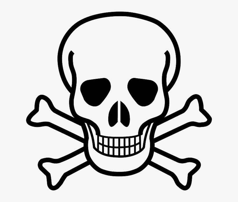 Skull And Crossbones, Skull, Crossbones, Danger, Death - Skull And Crossbones, transparent png #8062600