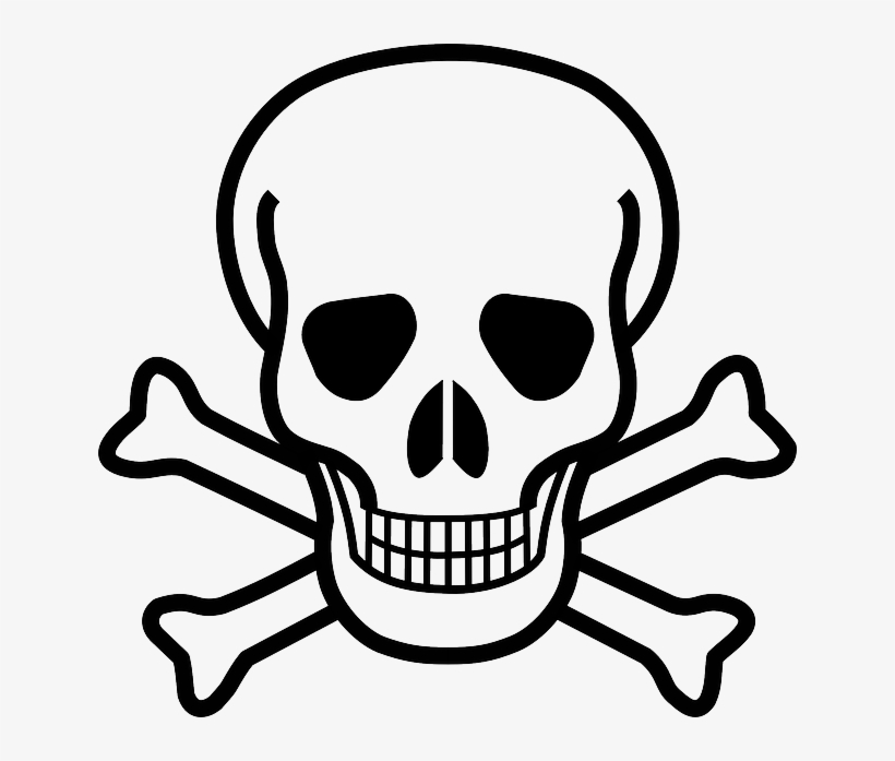 Skull And Crossbones, Skull, Crossbones, Danger, Death - Skull And Crossbones, transparent png #8062600
