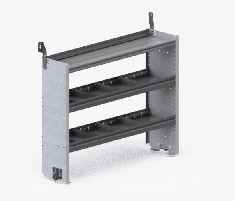 Picture Of Square Back Shelving Unit With 3 Shelves - Shelf, transparent png #8062619
