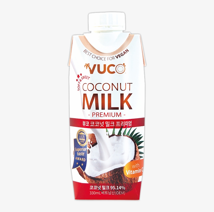Vuco Premium Coconut Milk 330 Ml Drink Aseptic Coconut - Juicebox, transparent png #8062991