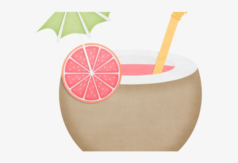 Hawaii Clipart Coconut Drink - Coco Pool Party Png, transparent png #8063028