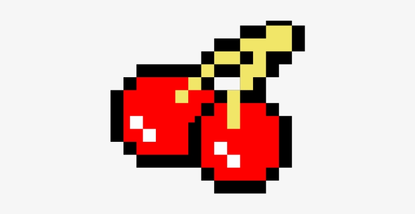 Cherry Clipart Pacman - 8 Bit Cherry, transparent png #8063316