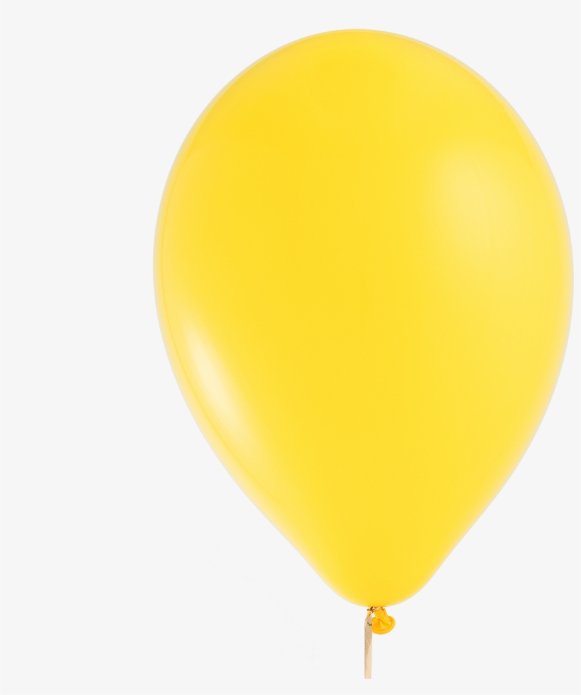 11" Yellow Balloon - Balloon, transparent png #8063674