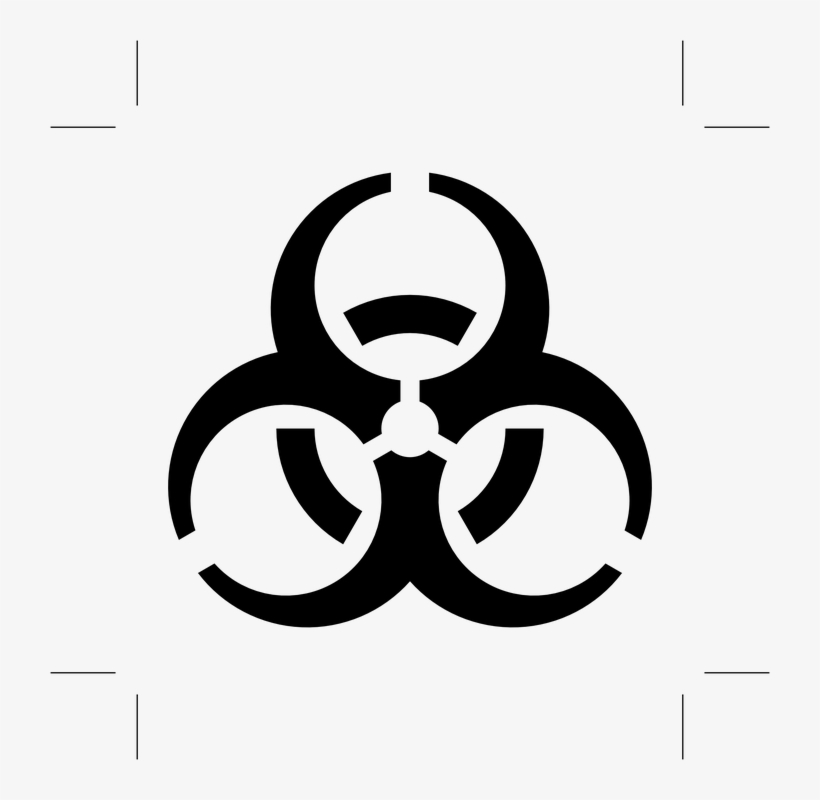 Biohazard, Poisonous, Warning, Danger, Attention, Black - Poisonous Biohazard, transparent png #8063987