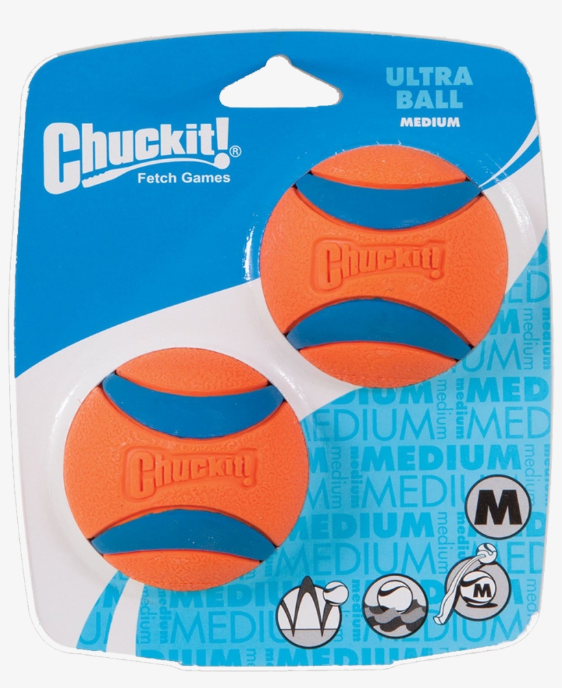 Loading Zoom - Chuckit Ultra Ball Medium 2 Pack, transparent png #8064229