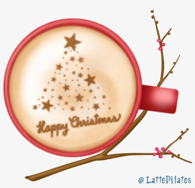 Happy Christmas Latte Art - Christmas Tree, transparent png #8065038
