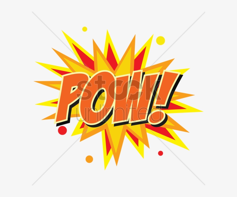 Comic Bubble Pow V矢量图形 - Graphic Design, transparent png #8065195