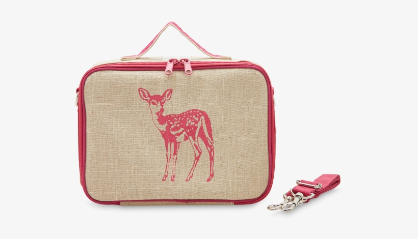 Pink Fawn Lunch Bag - Reindeer, transparent png #8065720