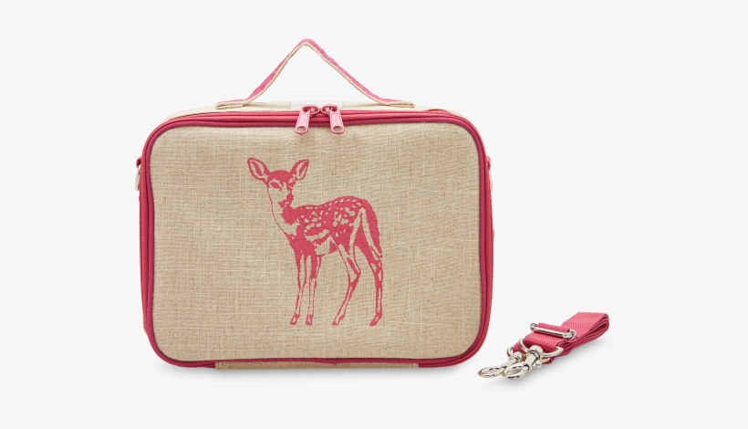 Pink Fawn Lunch Bag - Reindeer, transparent png #8065720