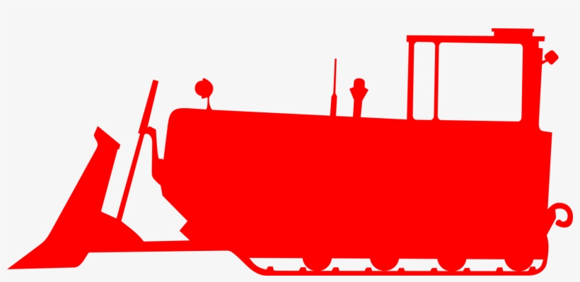 Bulldozer Tractor Agriculture Heavy Machinery - Red Bulldozer, transparent png #8065754