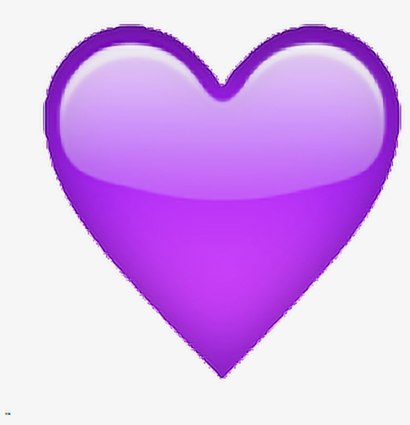 Purple Violet Tumblr Heart Emoji Sticker By Ire - Heart, transparent png #8065755