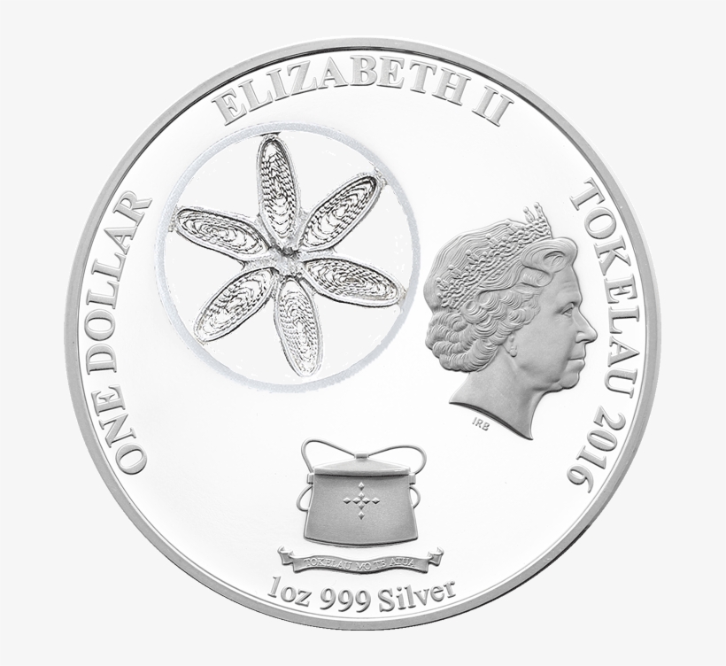 Snowflake 1oz Silver Filigree Coin Tokelau 2016 Ob - Drawing, transparent png #8066047