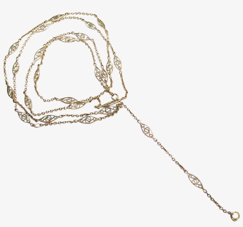 Antique Victorian Gold - Chain, transparent png #8066107