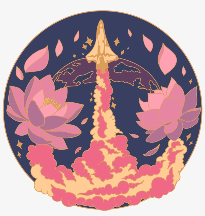 Lotus Moon, - Transparent Moon Pixel Art, transparent png #8066141