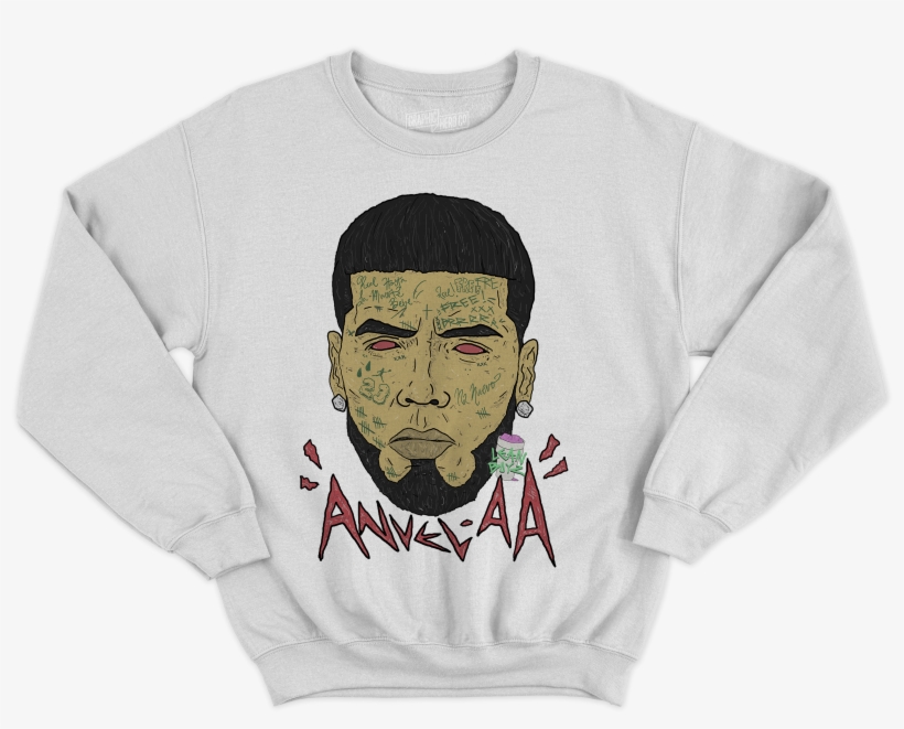 Anuel Aa Hoodie White - Real Hasta La Muerte Camisetas, transparent png #8066521