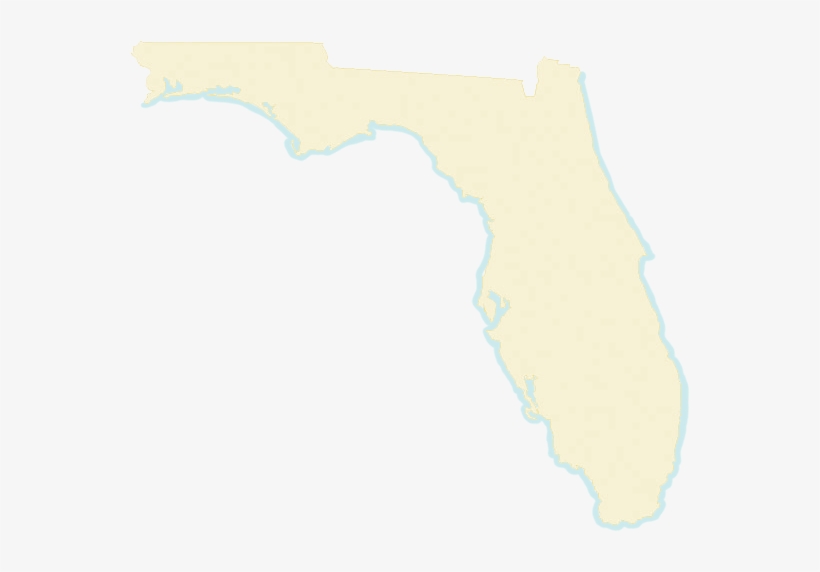 Maps - Florida Map, transparent png #8066886
