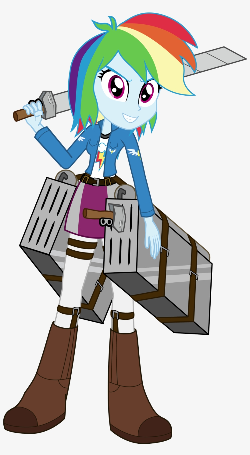 Amante56, Attack On Titan, Boots, Clothes, Crossover, - Duel Of The Fates Mlp Equestria Girls X Star Wars Crossover, transparent png #8067048