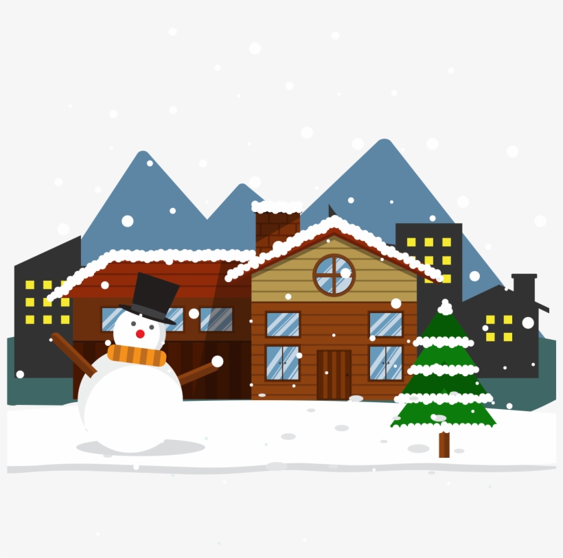 Winter Snow Color Scene Png And Psd - Snow, transparent png #8067136