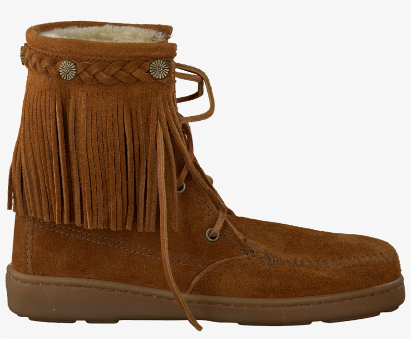 Cognac Minnetonka Ankle Boots Pile Lined Tramper Boot - Work Boots, transparent png #8067566
