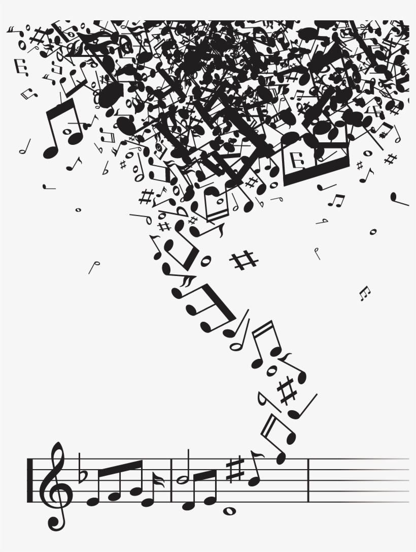 Musical Note Notation Music - Music Notes Vector Free Download Png, transparent png #8068457