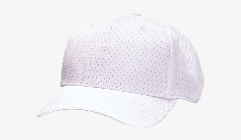 White Mesh Referee Hat - Baseball Cap, transparent png #8068580
