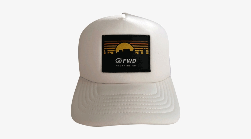 Fwd Skyline Sunset Patch Curved Polyfoam Trucker Hat - Baseball Cap, transparent png #8068836