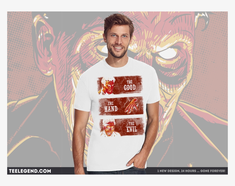 The Good, The Hand And The Evil - Shirt, transparent png #8069147