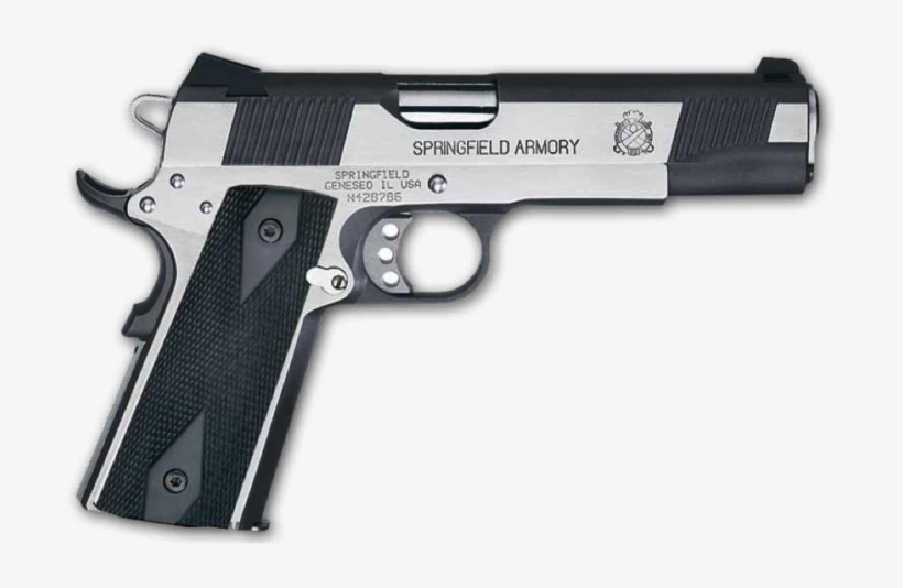 Clyde Armory Springfield 1911a1 Loaded 45 Black Stainless - Springfield 1911 Black Stainless, transparent png #8069819