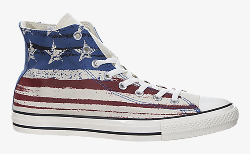 Converse Chuck Taylor All Star Hi 'us Flag' - Skate Shoe, transparent png #8070554