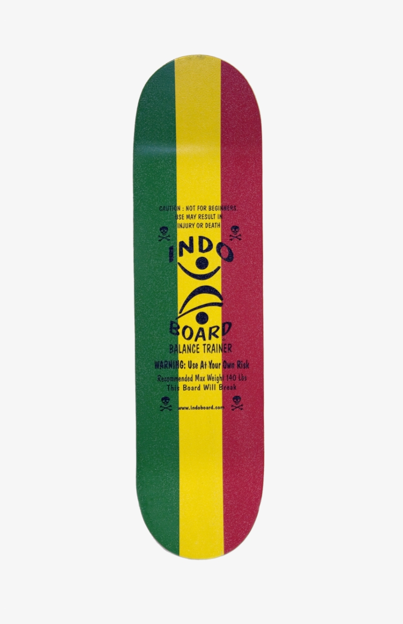 Mini Kicktail Rasta Deck - Indo Board, transparent png #8070630