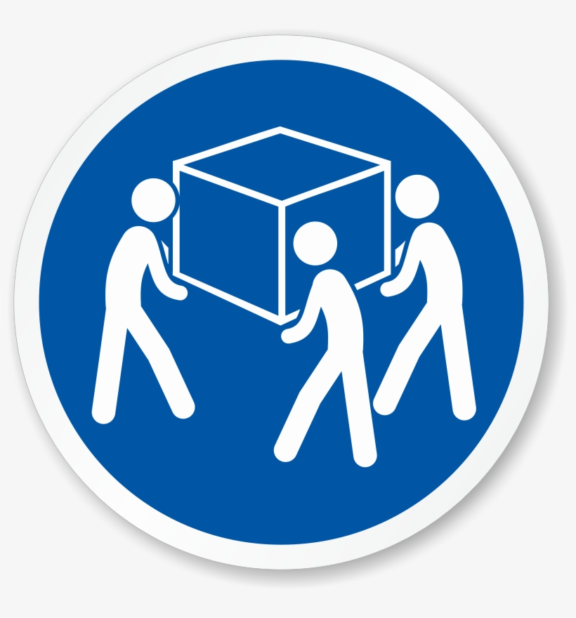 3 Person Lift Required Safety Label - 4 Person Lift Label, transparent png #8071451