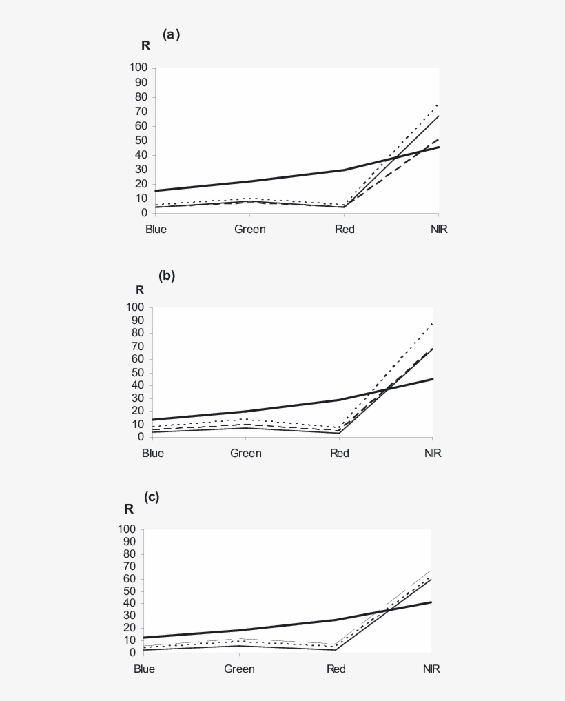 Mean Reflectance Percentage Of Wild Oat , Canary Grass - Diagram, transparent png #8071612
