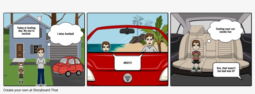 Gas Station Storyboard - Cartoon, transparent png #8072385