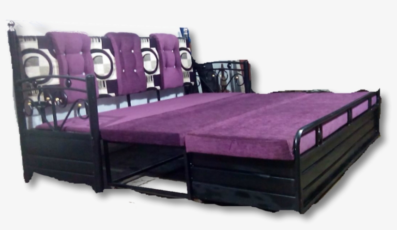 Sofa Cum Beds Can Be Manufacture In Two Types Of Designs - Steel Sofa Cum Bed Png, transparent png #8072924