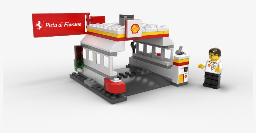 Pictures Of Lego Shell Gas Station - Lego 40195 Shell Station, transparent png #8072925