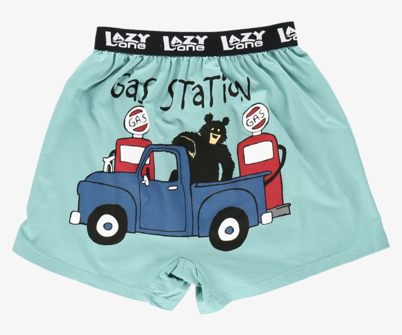 Gas Station Boxer Shorts - Underpants, transparent png #8072976