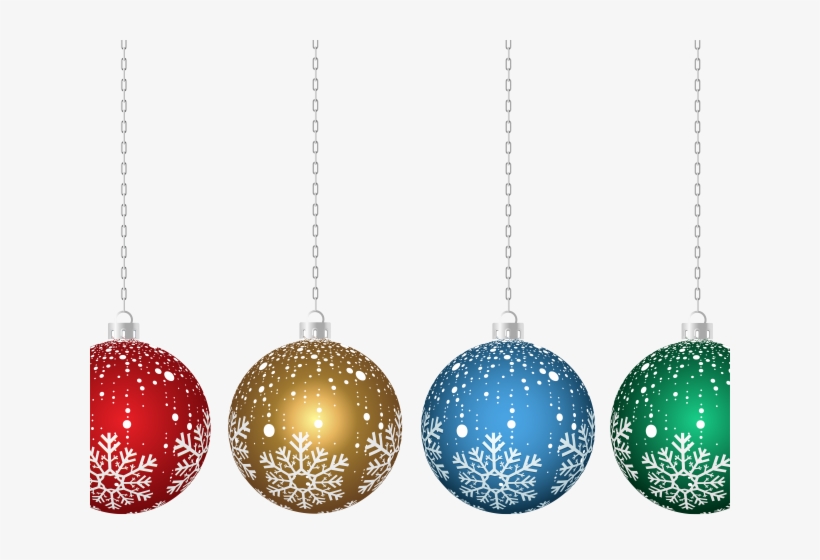 Christmas Ornament Clipart Hanging - Transparent Christmas Ornaments Clip Art, transparent png #8073783