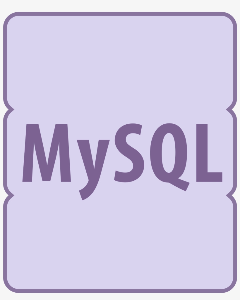 The Icon Is The Phrase Mysql Within A Square With Rounded - Electric Blue, transparent png #8074016