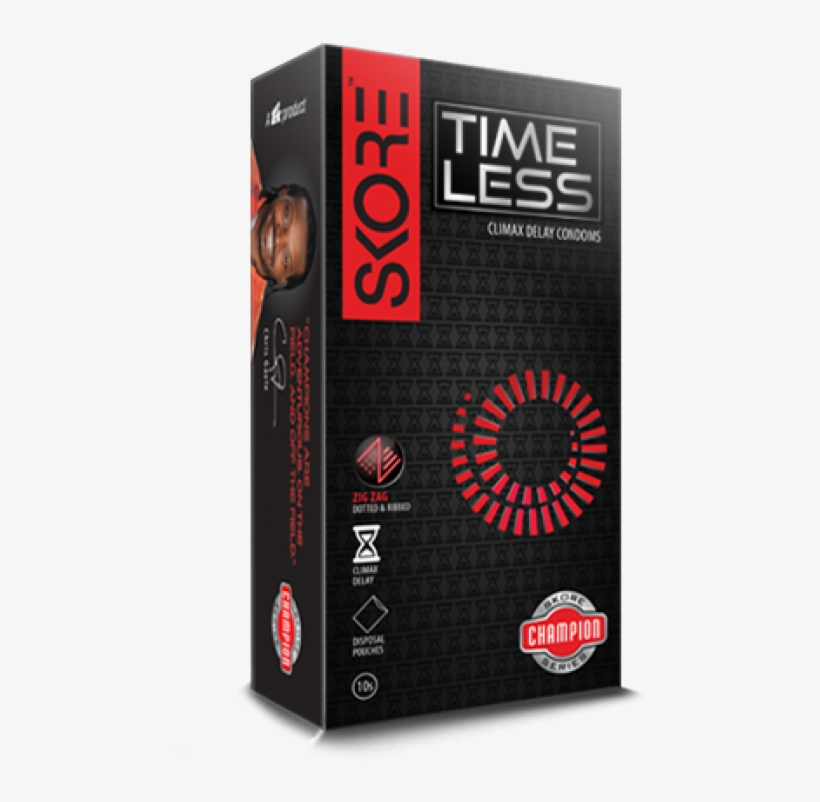 Skore Time Less Climax Delay Champion Condoms 10s - Skore New Condoms Champion, transparent png #8074045
