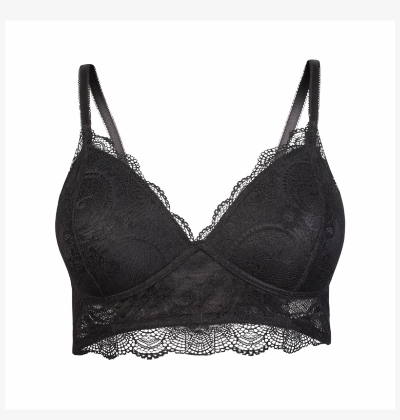 Flattering Lace Bralette - Lingerie Top, transparent png #8074207