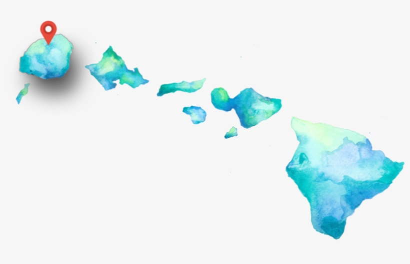 Kauai / Oahu / Maui / Near You - Map, transparent png #8074243