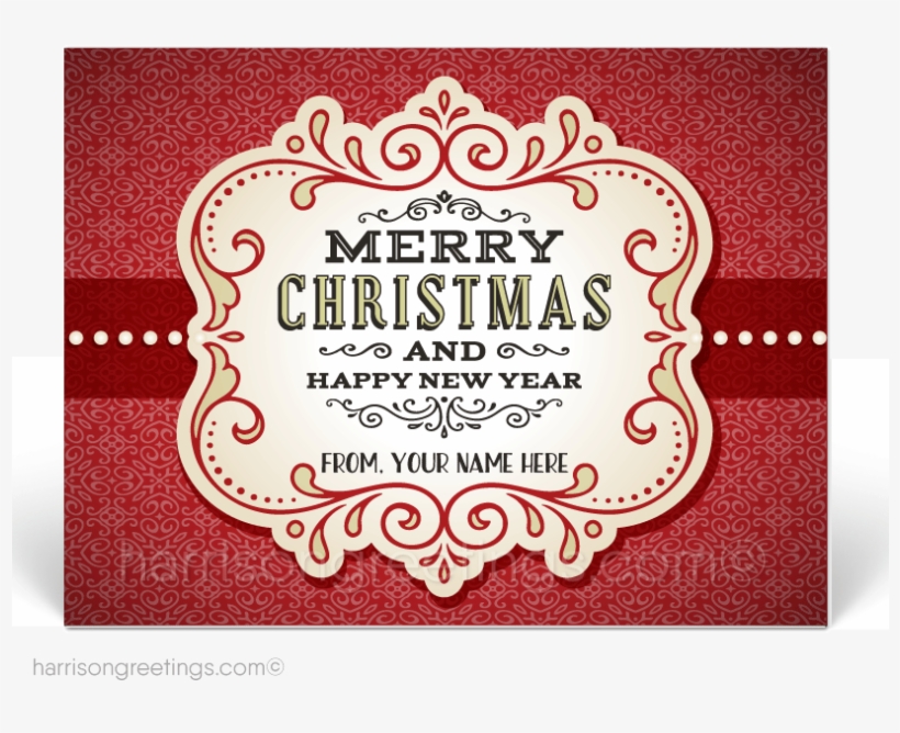 Vintage Christmas Holiday Postcards For Customers [pc645] - Label, transparent png #8074492