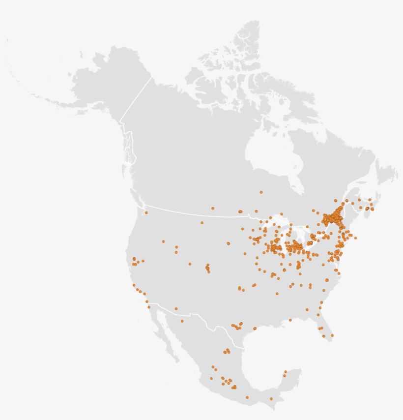 International Monarch Monitoring Blitz - North America States And Provinces, transparent png #8074494