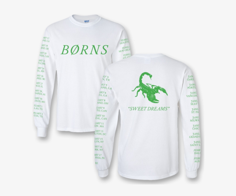 Sweet Dreams Long Sleeve T-shirt - Borns Supernatural Rose Crewneck Sweatshirt, transparent png #8074681