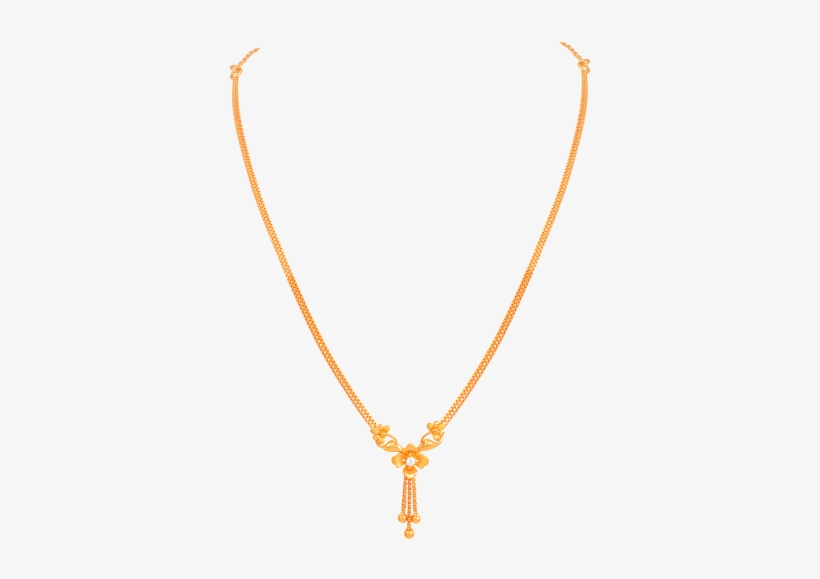 Gleam Style Studded Gold Necklace - Necklace, transparent png #8074749