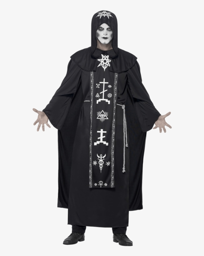 Adult Dark Arts Ritual Halloween Costume - Dark Halloween Costumes, transparent png #8074974