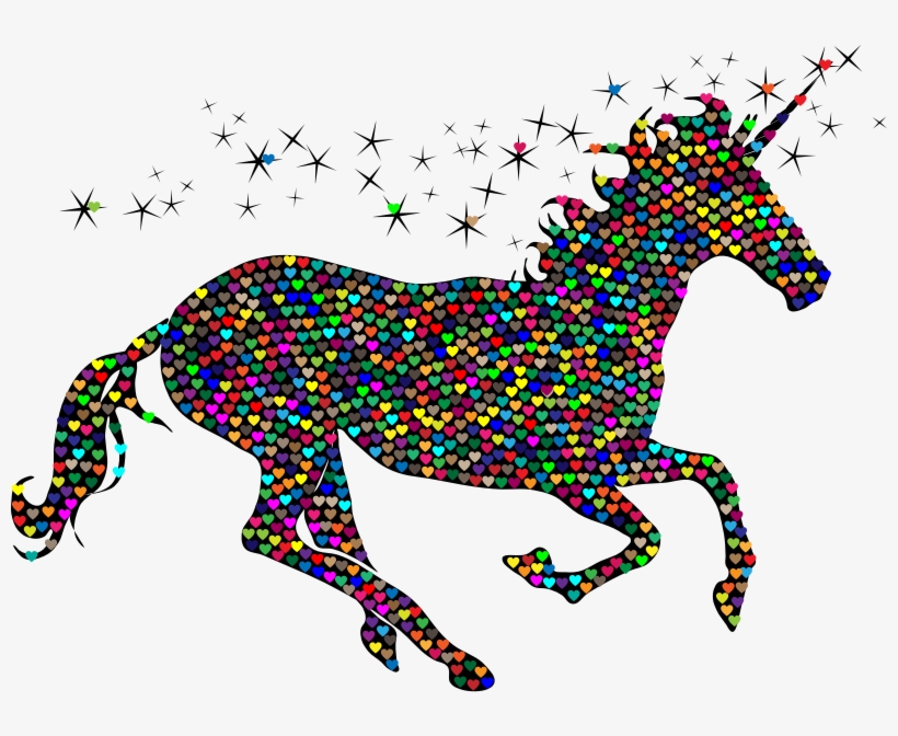 Medium Image - Winged Unicorn Silhouette Free, transparent png #8075296